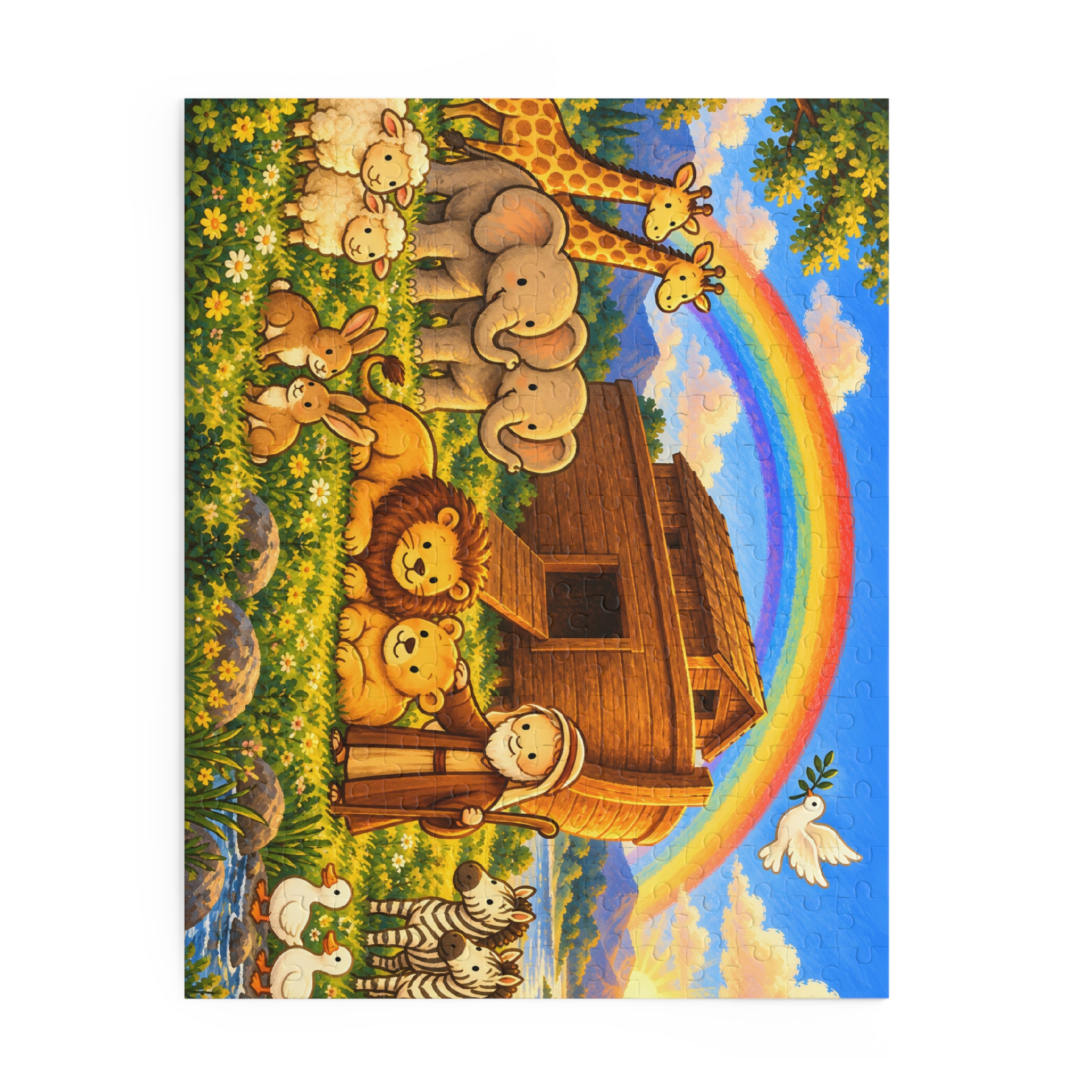Noah's Ark Jigsaw Puzzle, 252 Piece Bible Story Family Puzzle 14 x 11 - Image 2