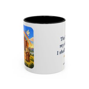 The LORD Is My Shepherd Mug, Noah's Ark Psalm 23:1 Christian Coffee Mug 11oz